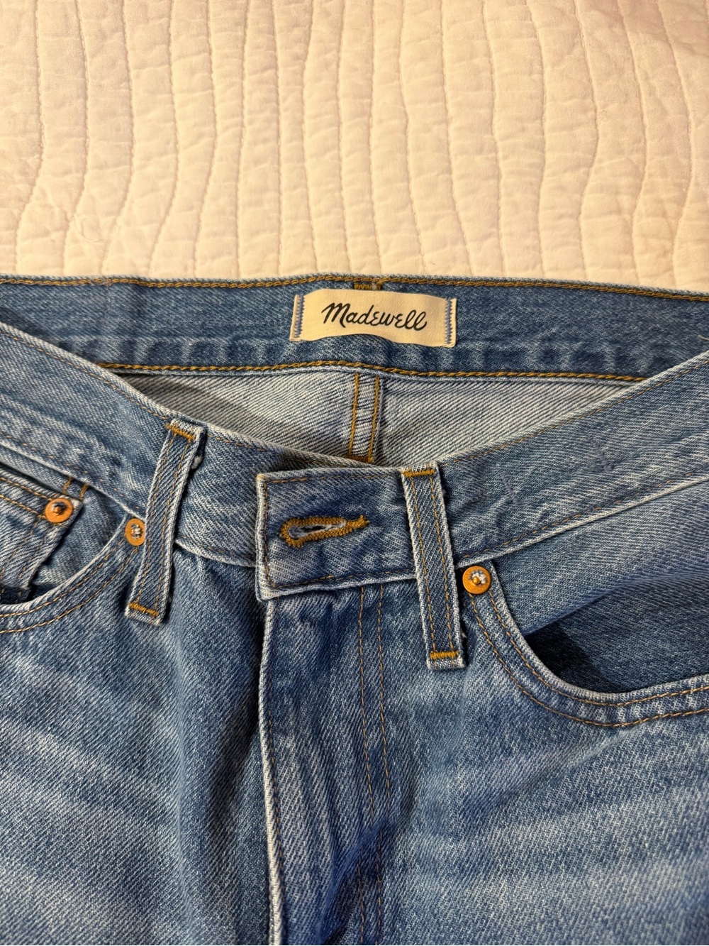 Madewell Women’s Light Blue Straight Jeans